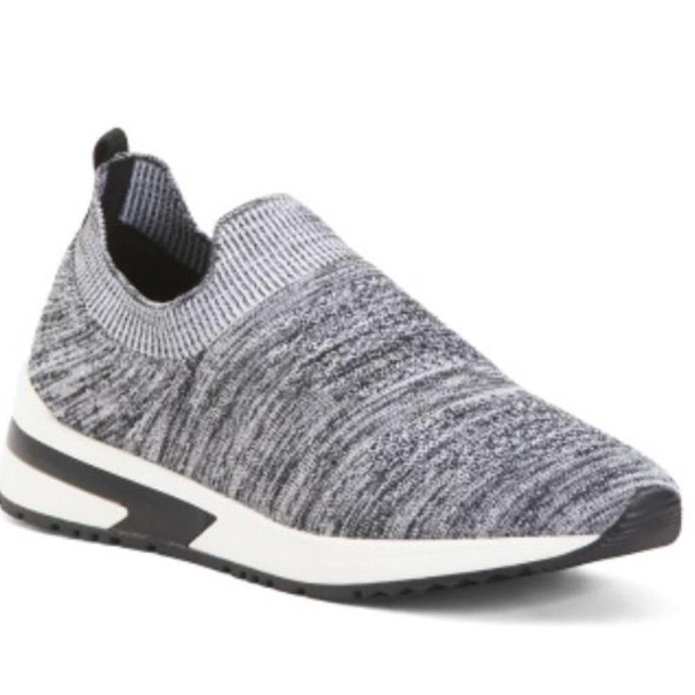 NWT J/Slides Women's Slip-On Sneakers Gray/Black Size 6 M.
